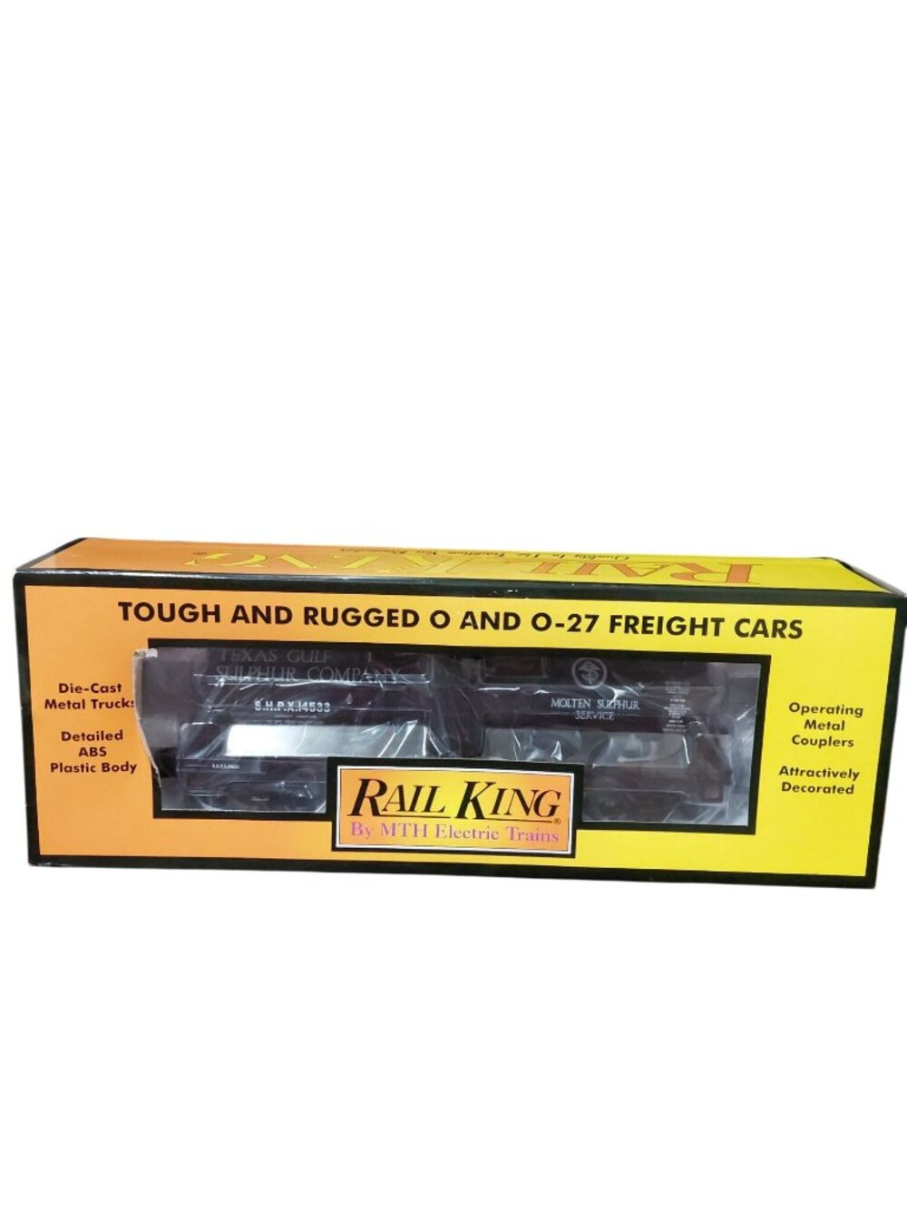 Rail King Texas Gulf #14533 O-Gauge Tank Car MTH Electric Trains Die-Cast NIB
